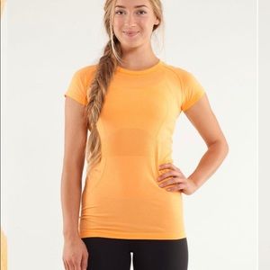 Lululemon Short Sleeve Swiftly Orange